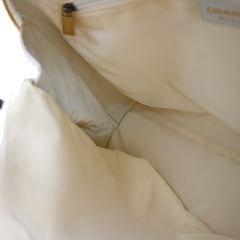 Chanel Surpique Zip Around Satchel Quilted Leather