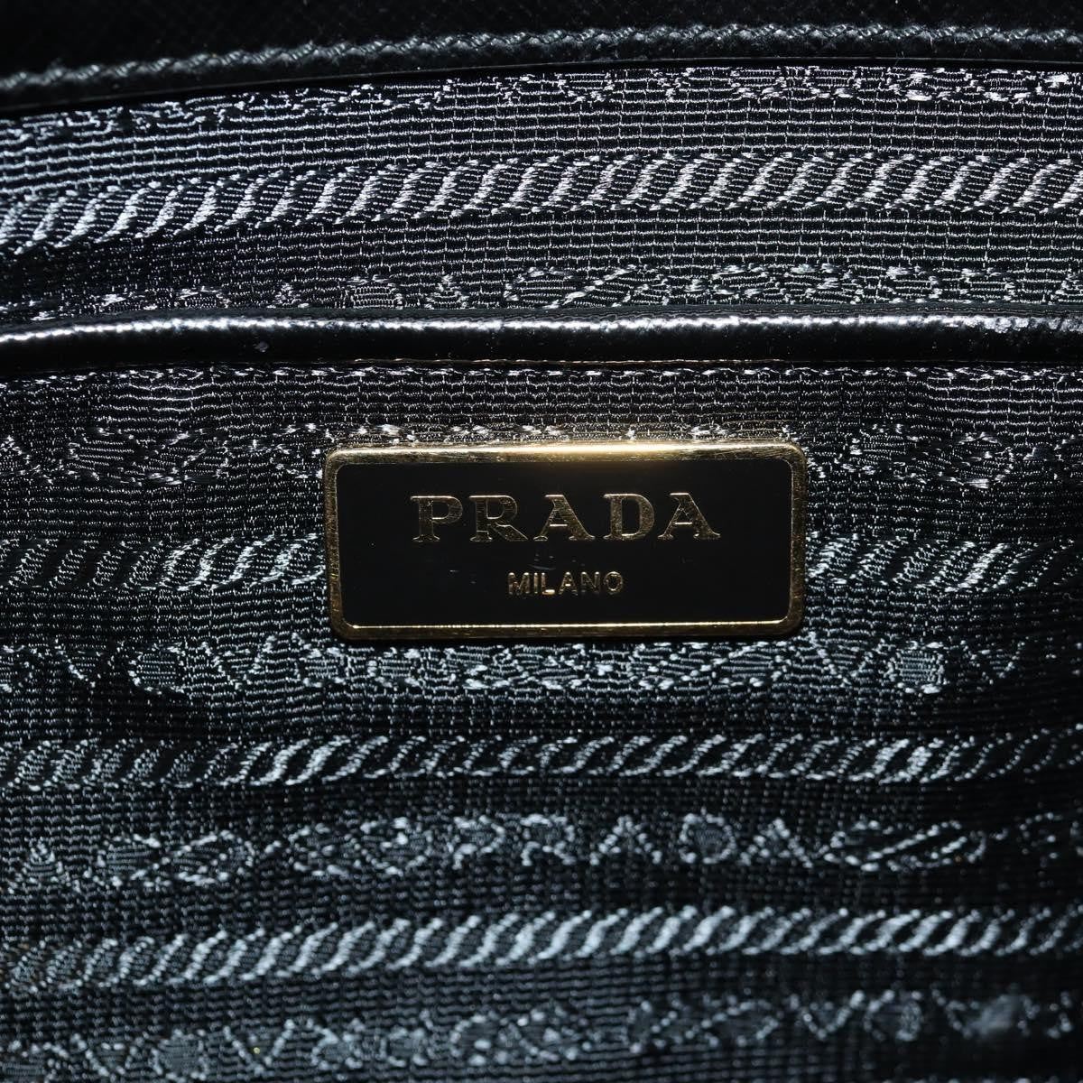 Prada Double Zip Lux Tote Vernice Saffiano Leather