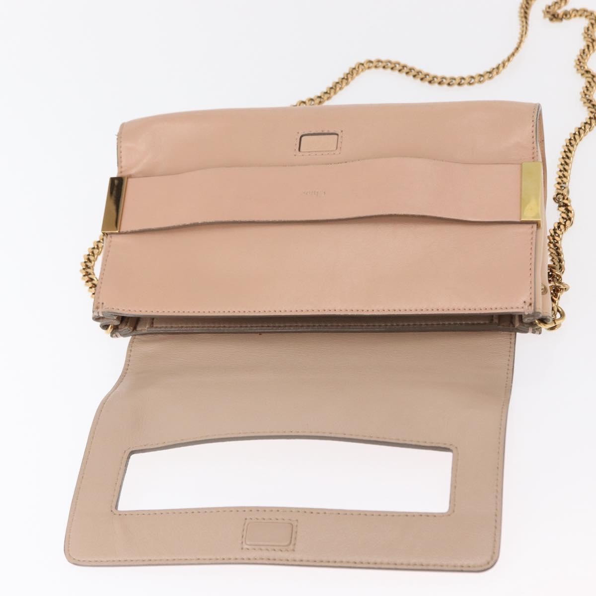 Chloe Elle Chain Clutch Leather