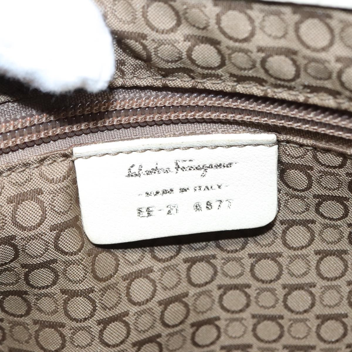 Salvatore Ferragamo Gancini Shoulder Bag Leather