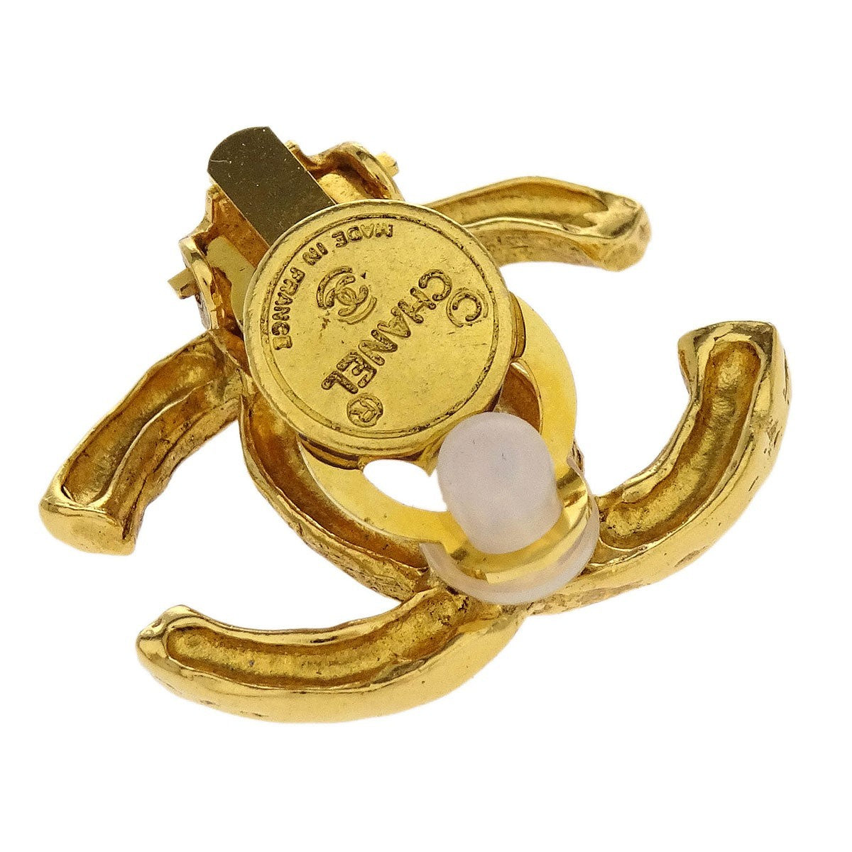 Chanel CC Clip-On Earrings Metal