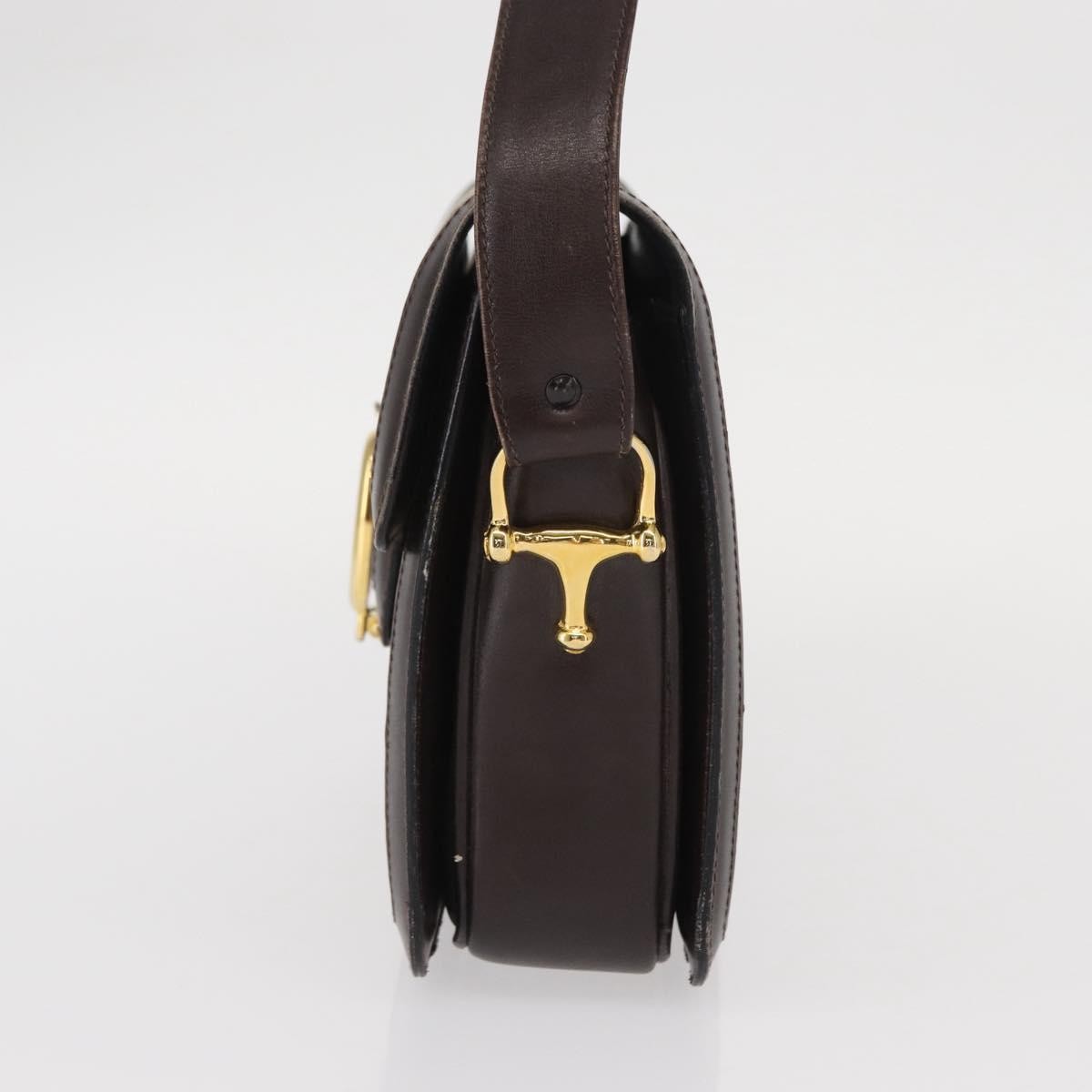 Celine Vintage C Sulky Horsebit Shoulder bag Canvas and Leather