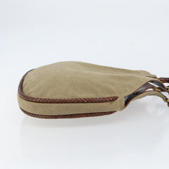 Gucci Vintage Bamboo Hobo Canvas