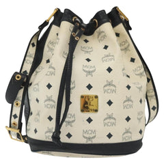 MCM Drawstring Shoulder Bag Leather