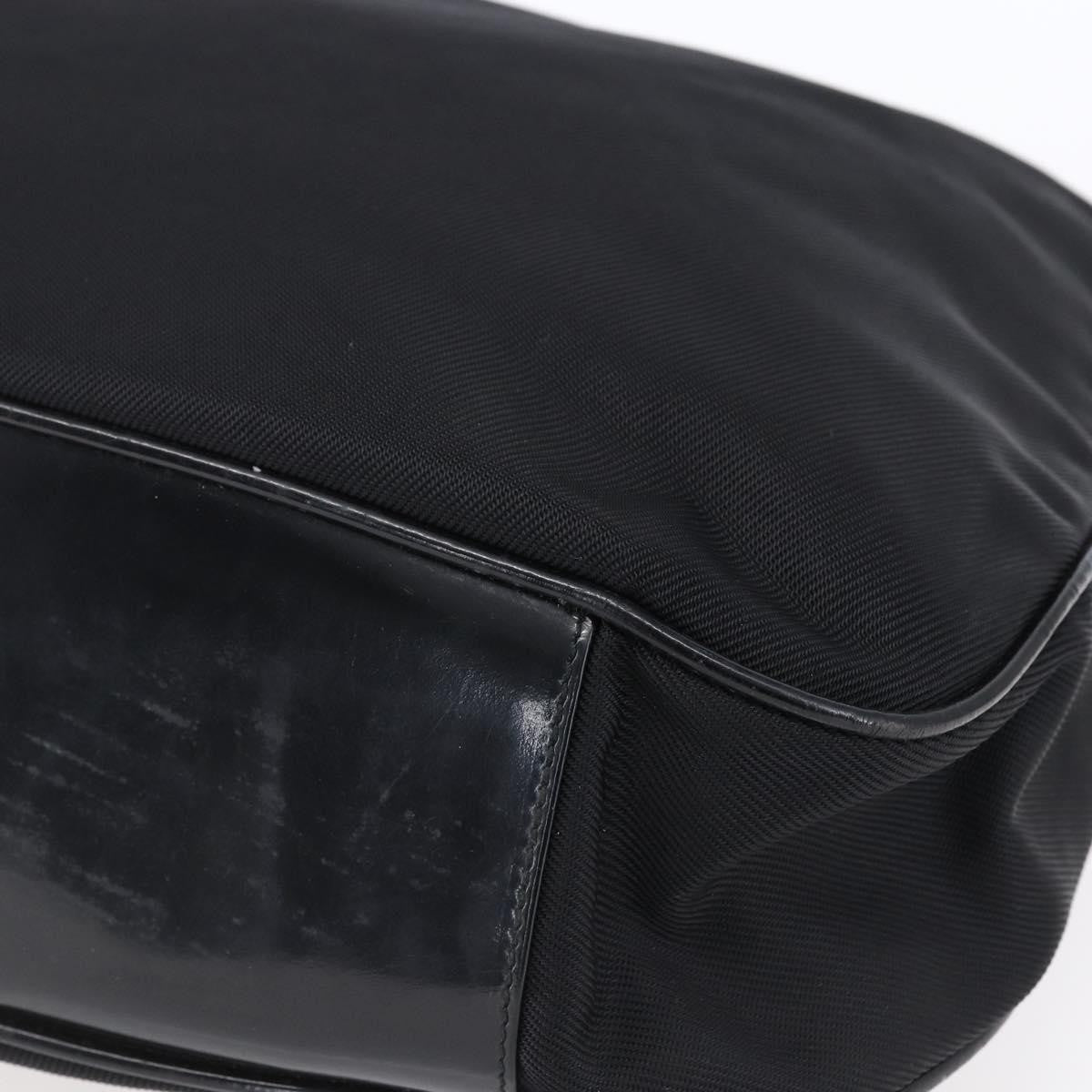 Gucci Vintage Bamboo Handle Open Hobo Nylon