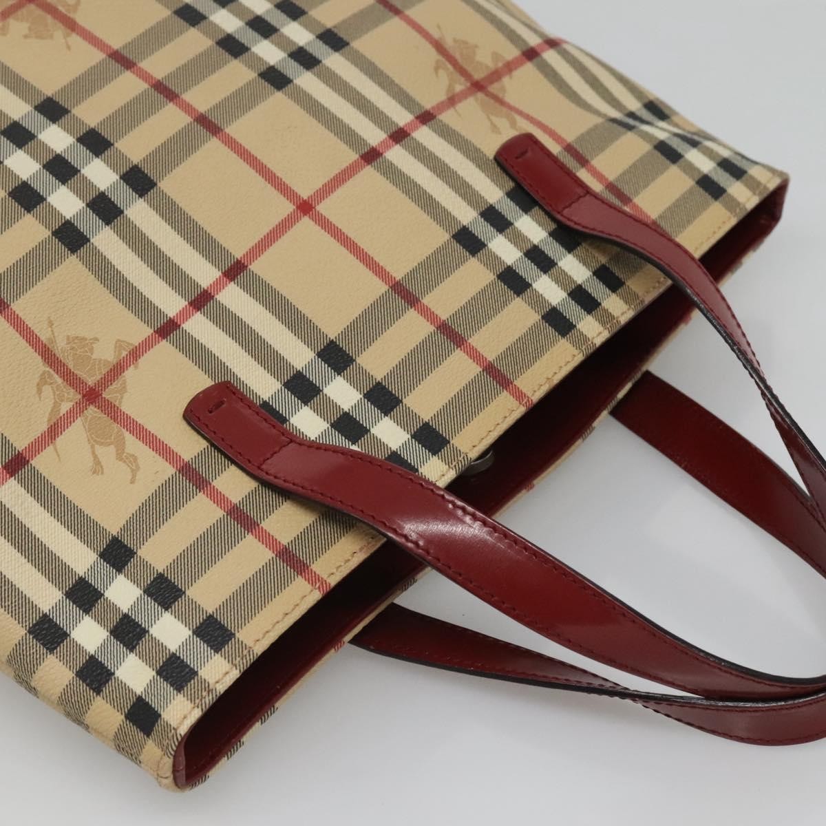 Burberry Nova Check Tote Canvas and Leather