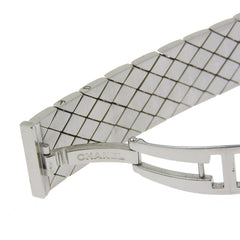 Chanel Matelasse Quartz Watch Stainless Steel with Diamond Bezel