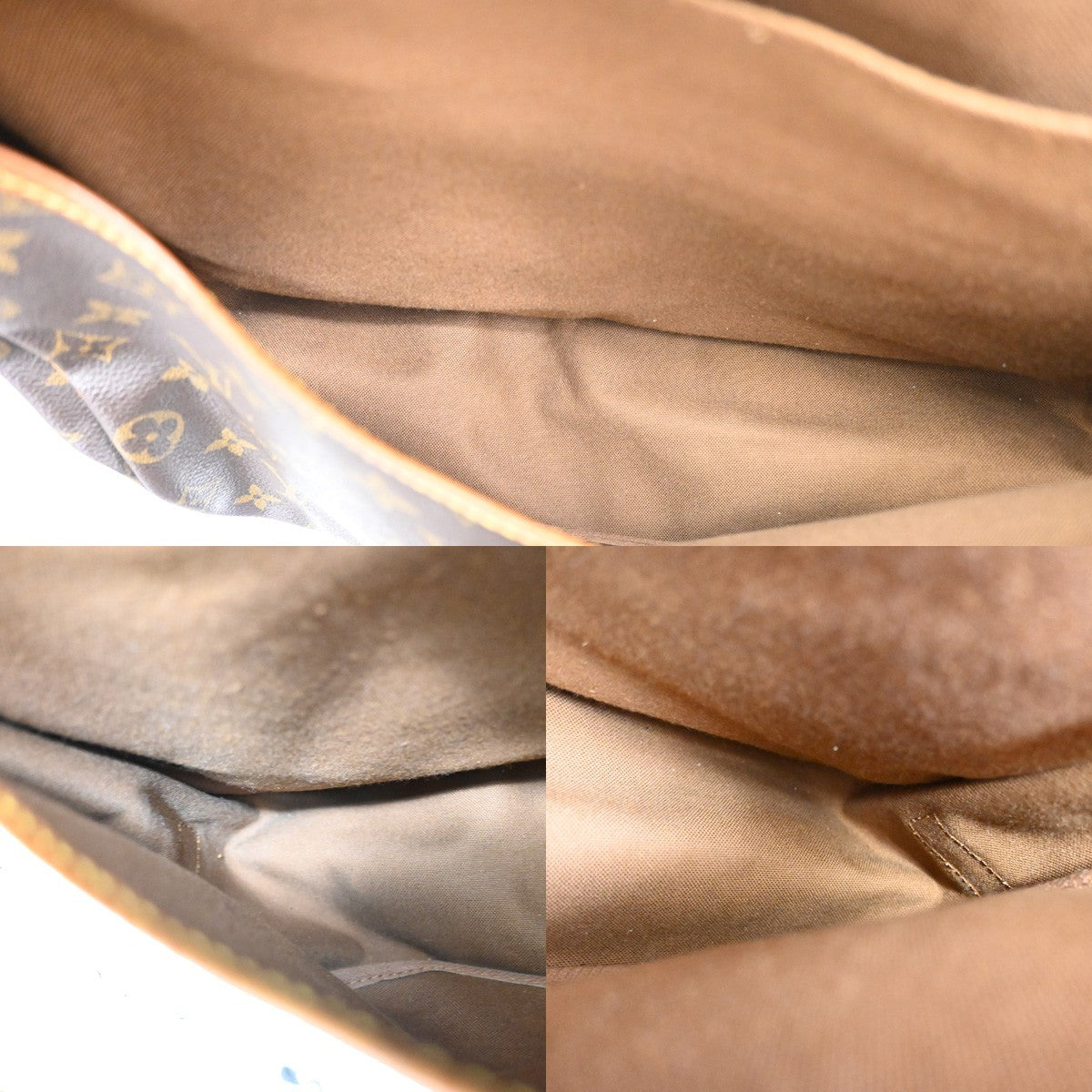 Louis Vuitton Saumur Handbag Monogram Canvas