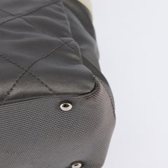 Chanel Biarritz Tote Quilted Coated Canvas