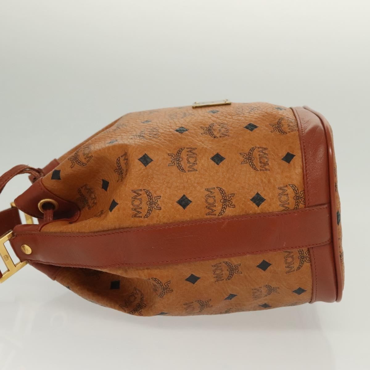 MCM Drawstring Shoulder Bag Leather