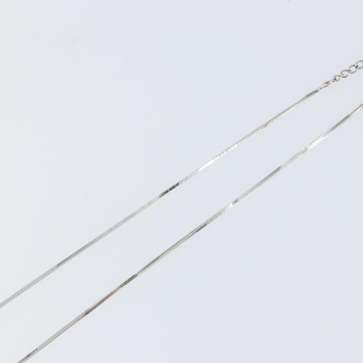 Christian Dior Trotter Motif Necklace Engraved Metal