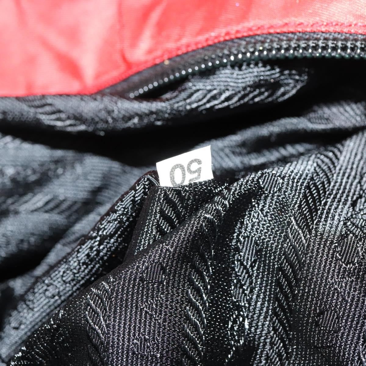 Prada Convertible Metal Handle Satchel Quilted Tessuto