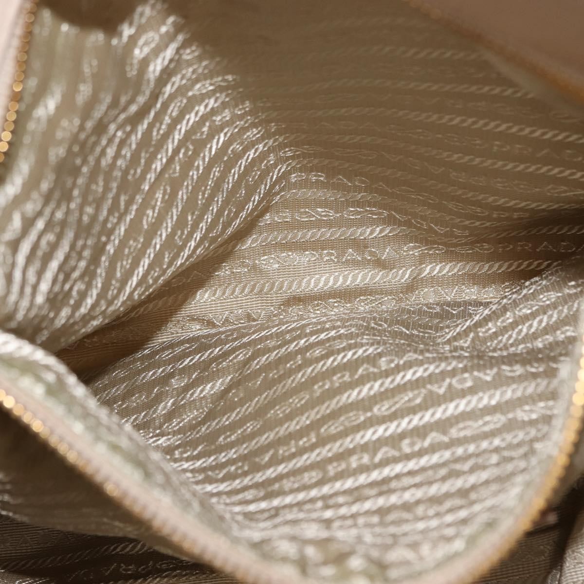 Prada Chain Front Zip Tote Quilted Tessuto