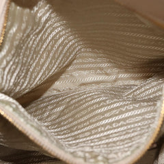 Prada Chain Front Zip Tote Quilted Tessuto