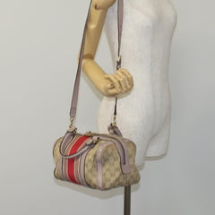 Gucci Vintage Web Boston Bag GG Canvas