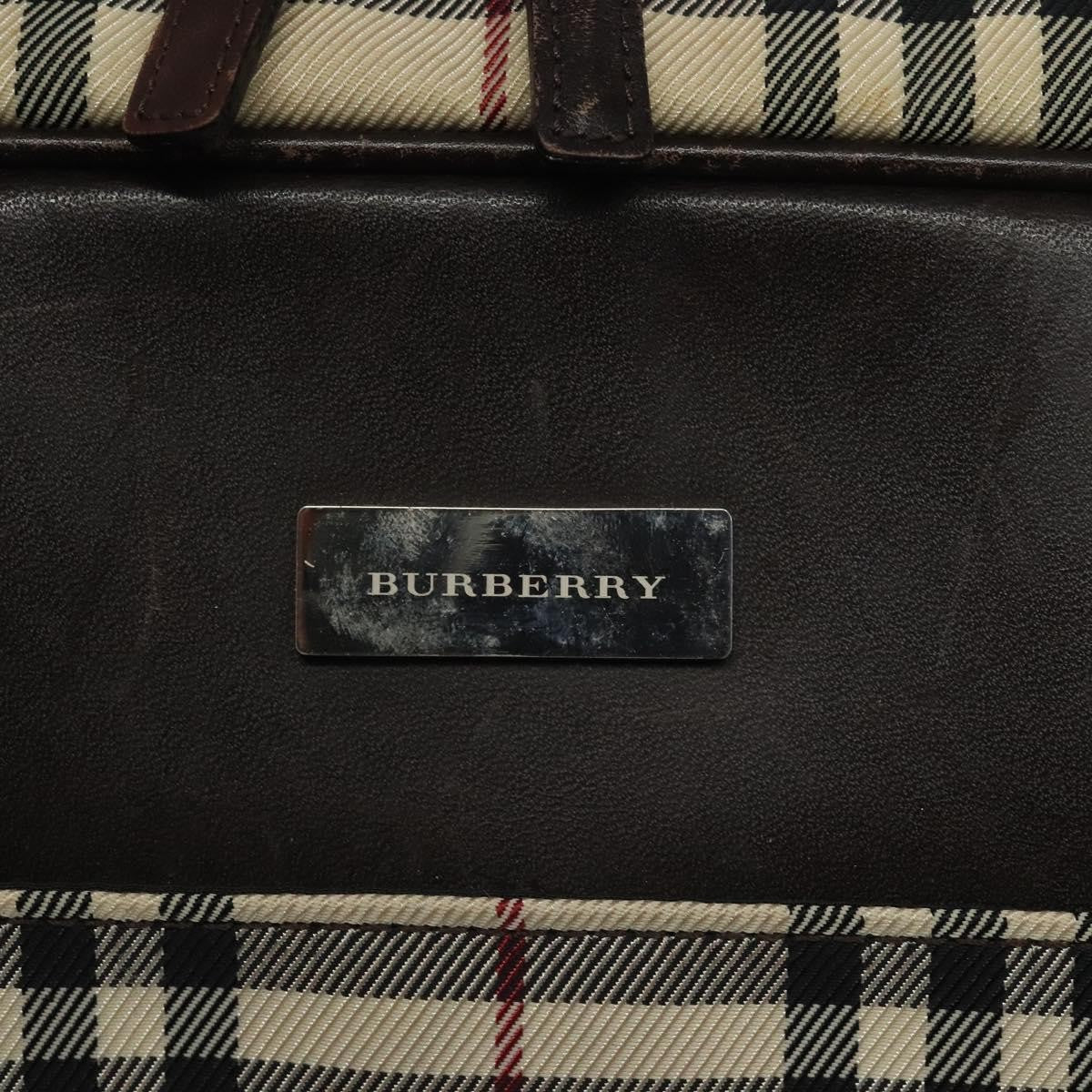 Burberry Nova Check Bowling Bag Canvas