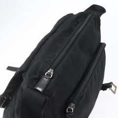 Prada Double Buckle Flap Messenger Bag Tessuto