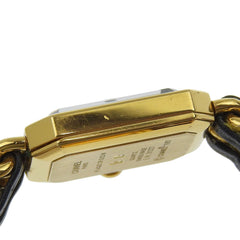 Chanel Premiere Rock Quartz Watch Plated Metal and Leather