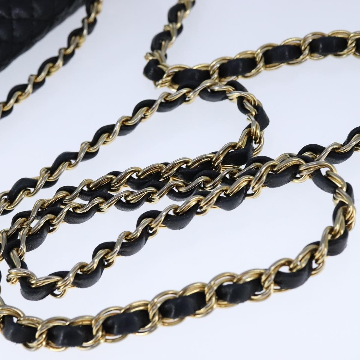 Bally Vintage Chain Shoulder Bag Quilted Leather