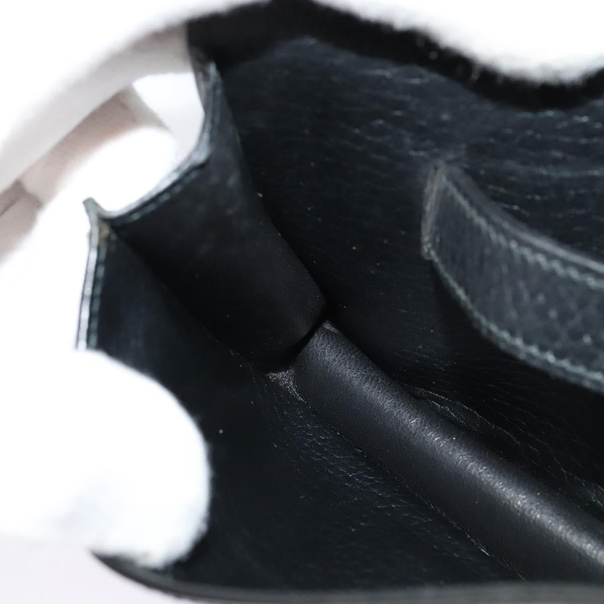 Hermes Pochette Green Waist Bag Leather