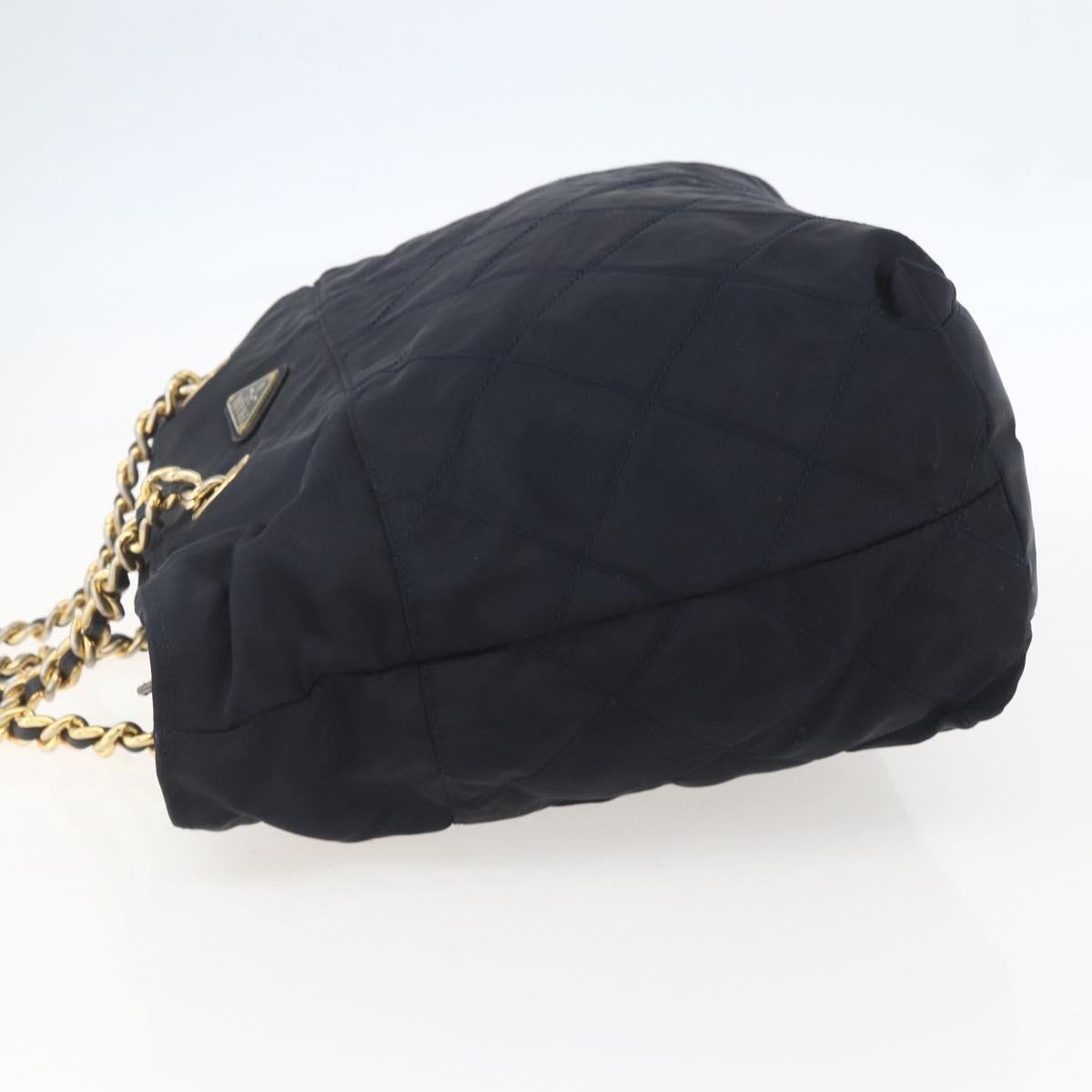 Prada Chain Zip Tote Quilted Tessuto