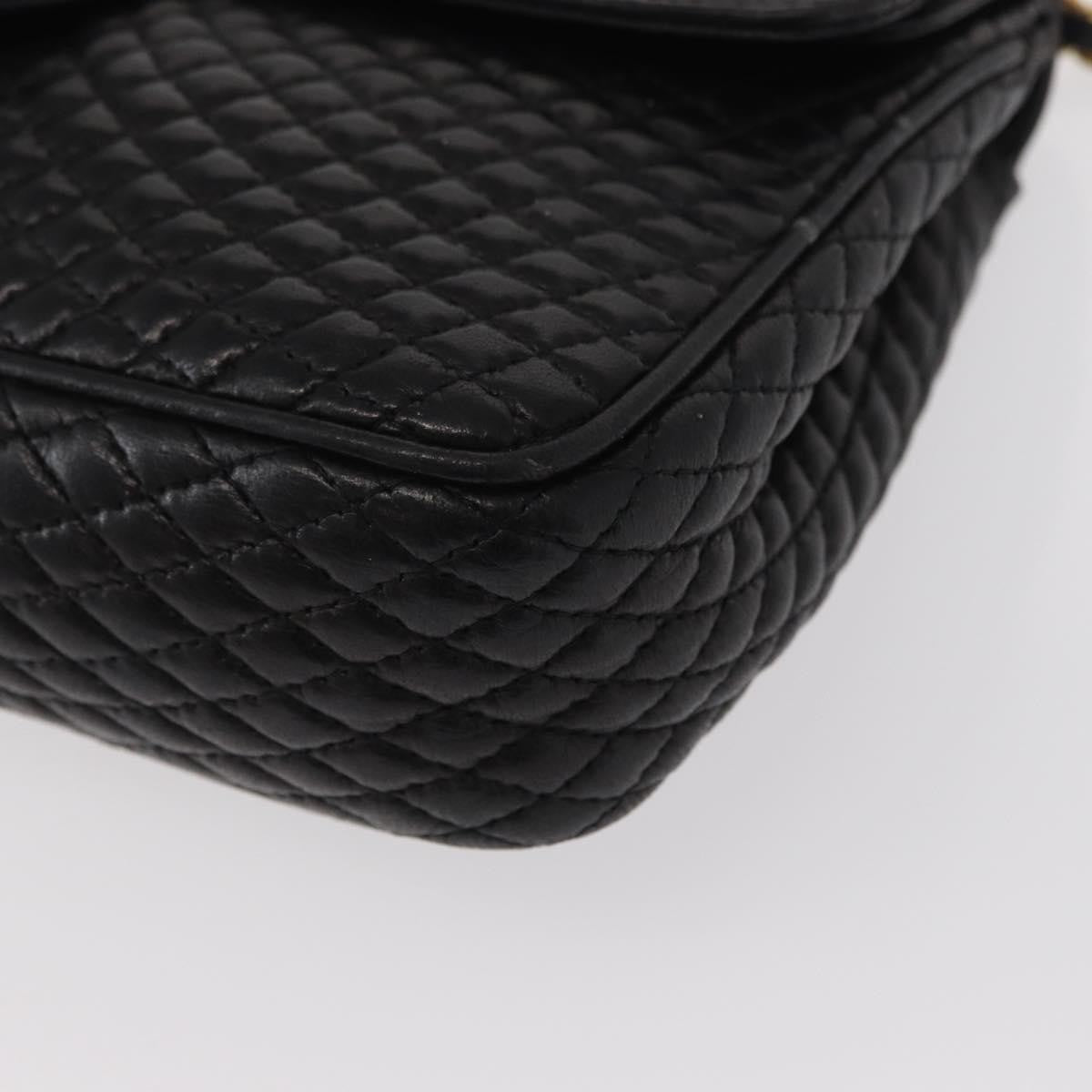Bally Vintage Chain Shoulder Bag Quilted Leather