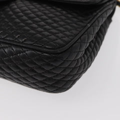 Bally Vintage Chain Shoulder Bag Quilted Leather