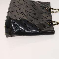 Chanel CC Chain Tote Perforated Patent