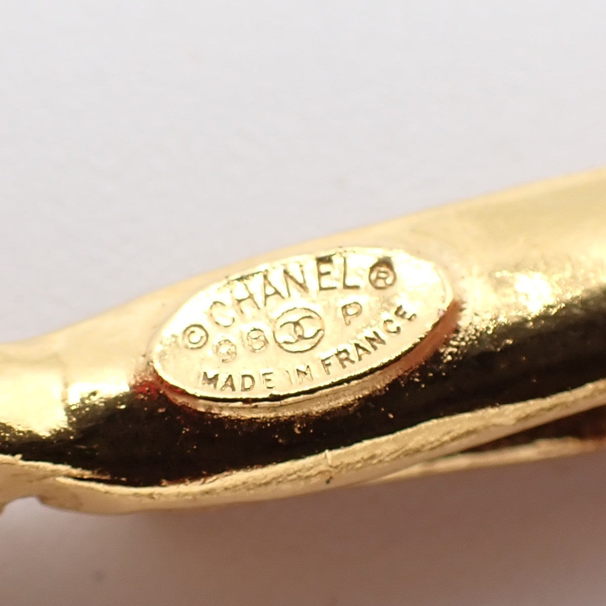 Chanel Feather CC Pendant Necklace Metal with Faux Pearl and Crystal