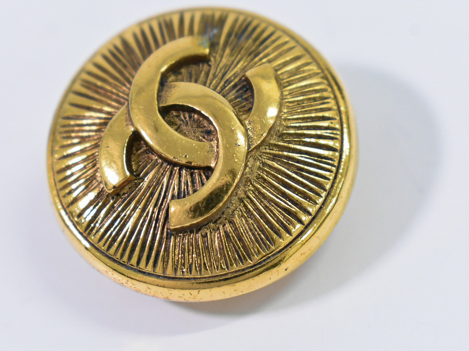 Chanel CC Round Earrings Metal