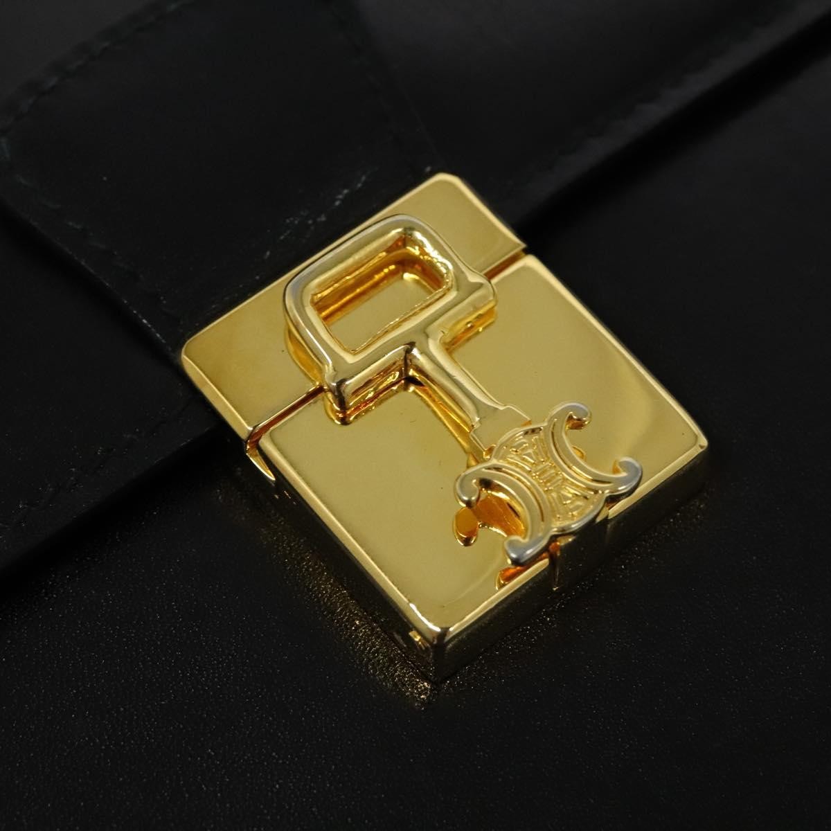 Celine Vintage Flap Shoulder Bag Leather