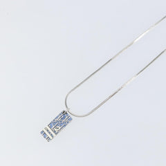 Christian Dior Trotter Motif Necklace Engraved Metal