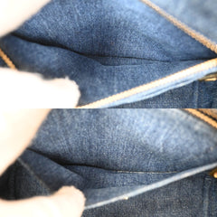 Prada Canapa Convertible Tote Denim