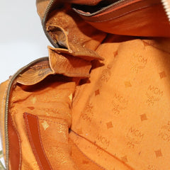 MCM Visetos Handbag Canvas and Leather