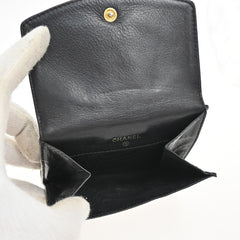 Chanel Timeless Trifold Wallet Leather