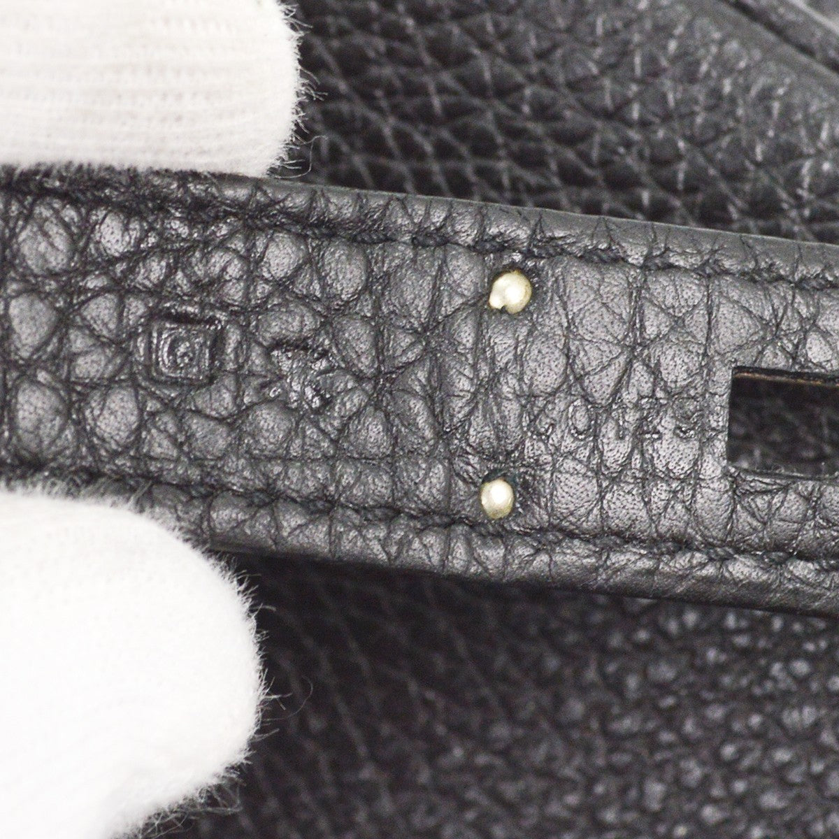 Hermes Birkin Handbag Black Togo with Palladium Hardware