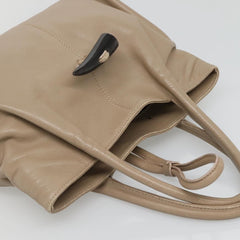 Burberry Horn Toggle Tote Leather