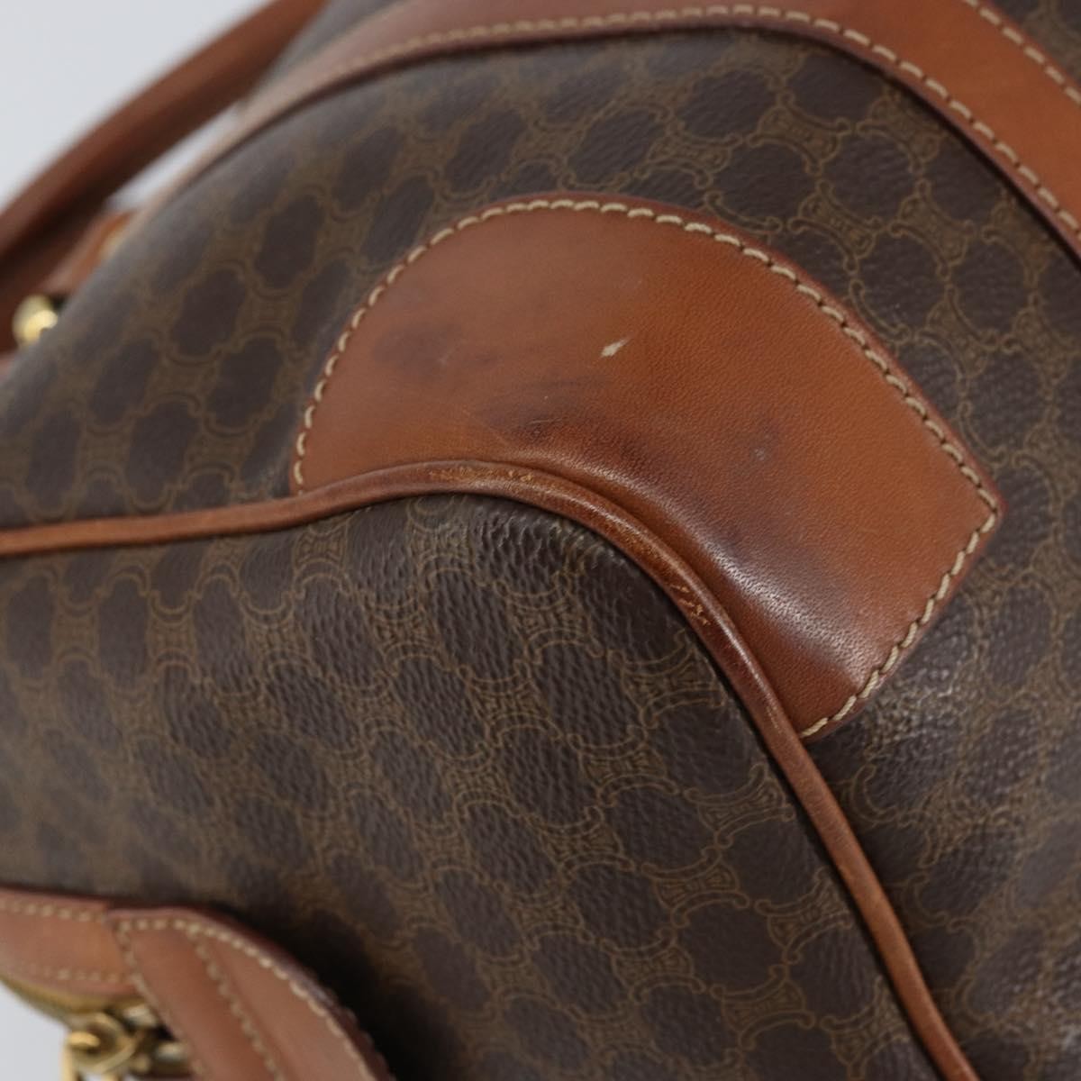 Celine Vintage Macadam Boston bag Canvas