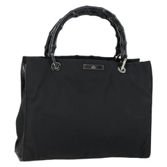 Gucci Vintage Bamboo Handle Tote Nylon