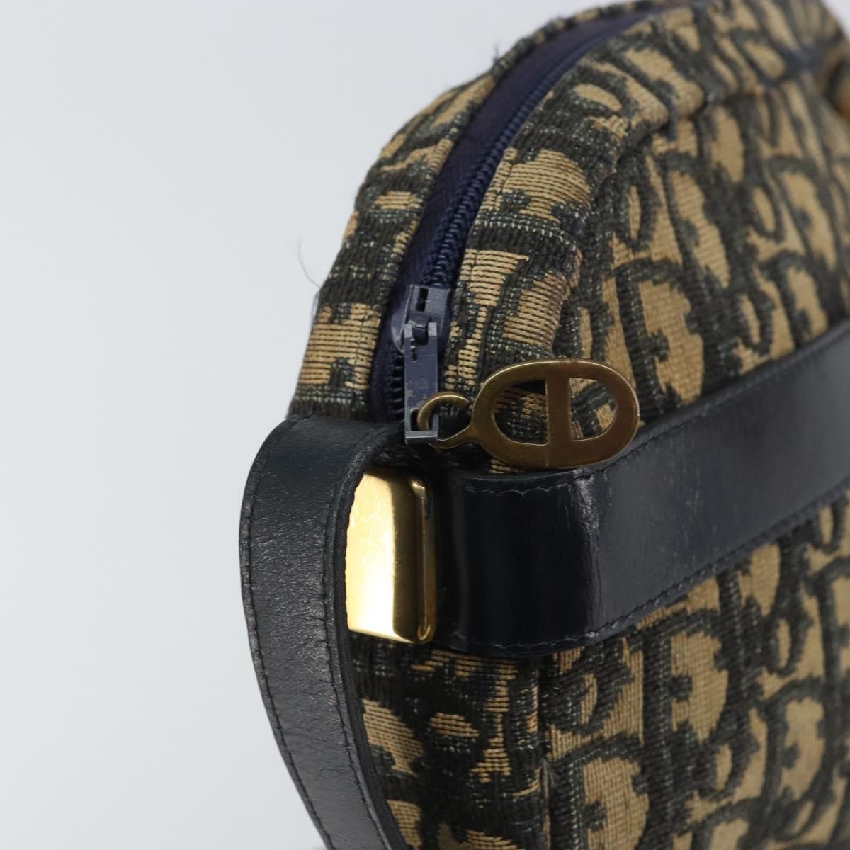 Christian Dior Vintage Trotter Shoulder Bag Canvas