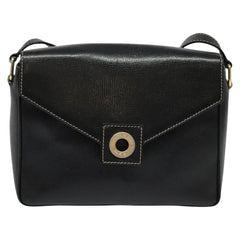 Celine Vintage Circle Logo Crossbody Bag Leather