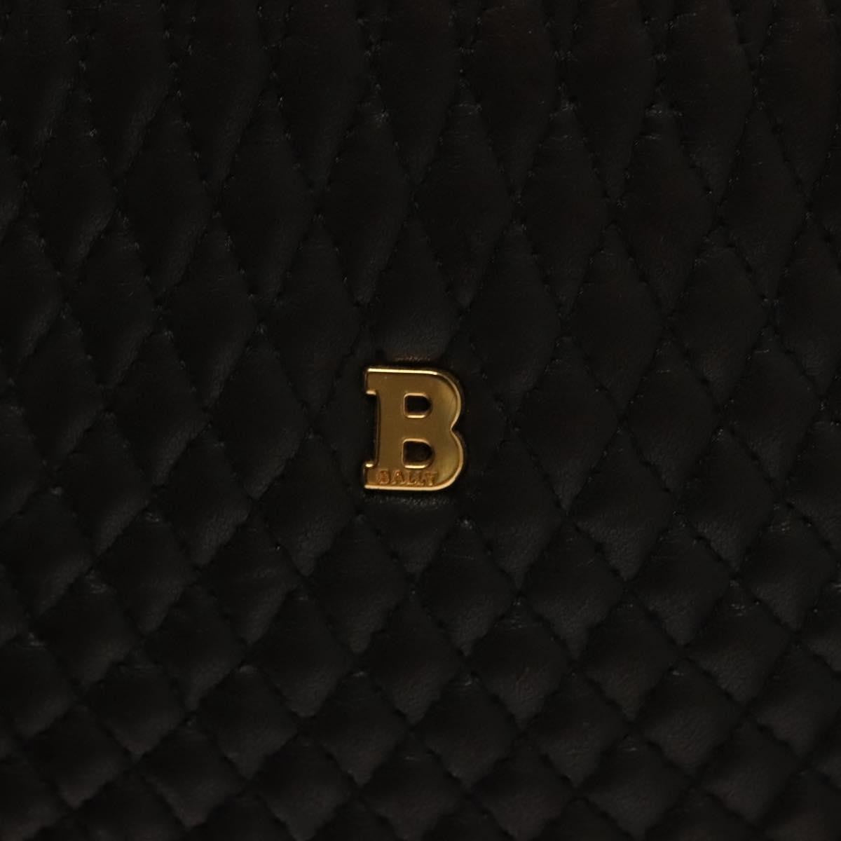 Bally Vintage Chain Shoulder Bag Quilted Leather