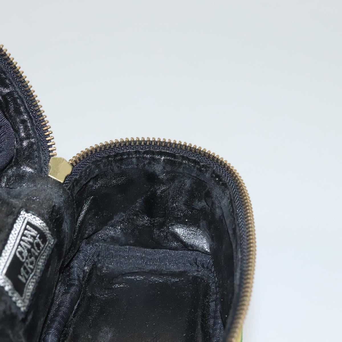 Versace Vanity Hand Bag Canvas and Leather