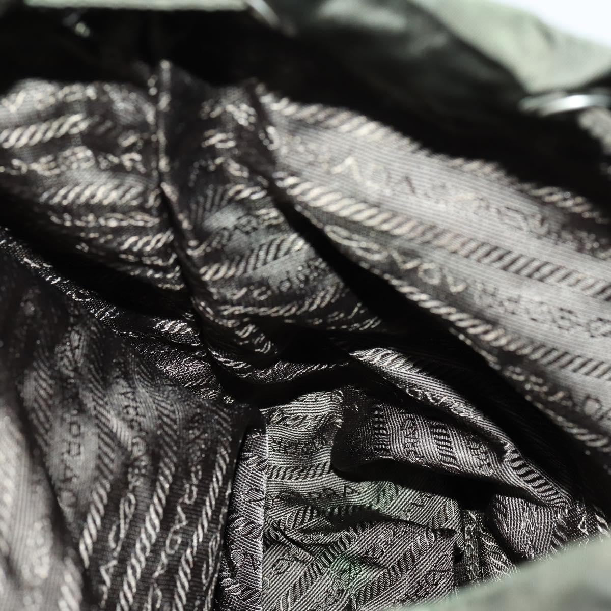 Prada Corsaire Backpack Embroidered Quilted Denim