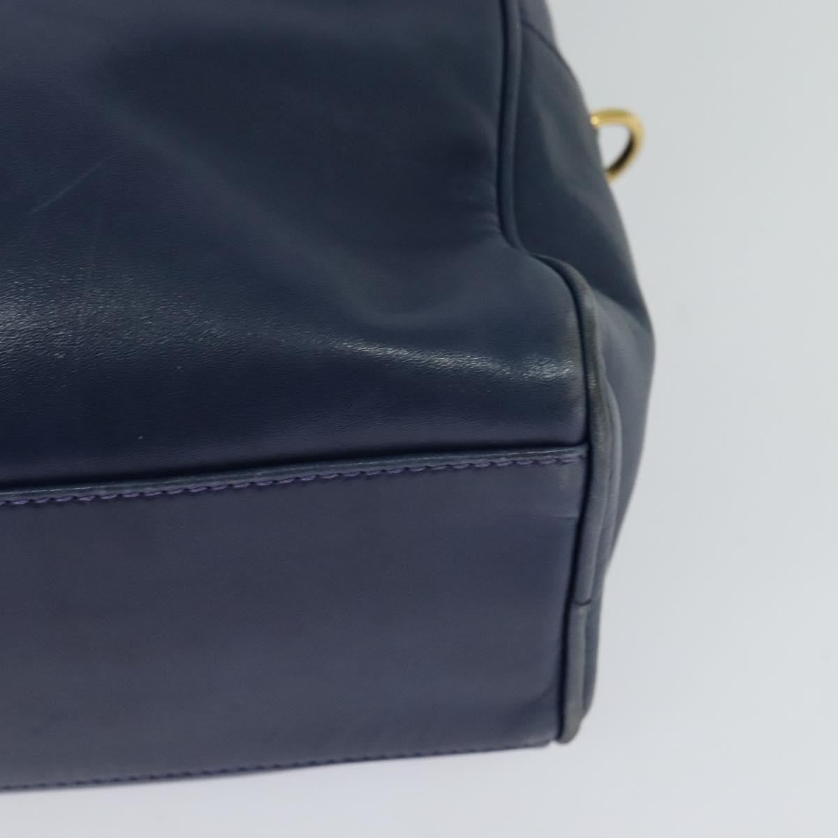 Celine Circle Logo Handbag Leather