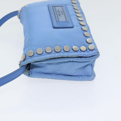 Prada Etiquette Flap Bag Studded Tessuto