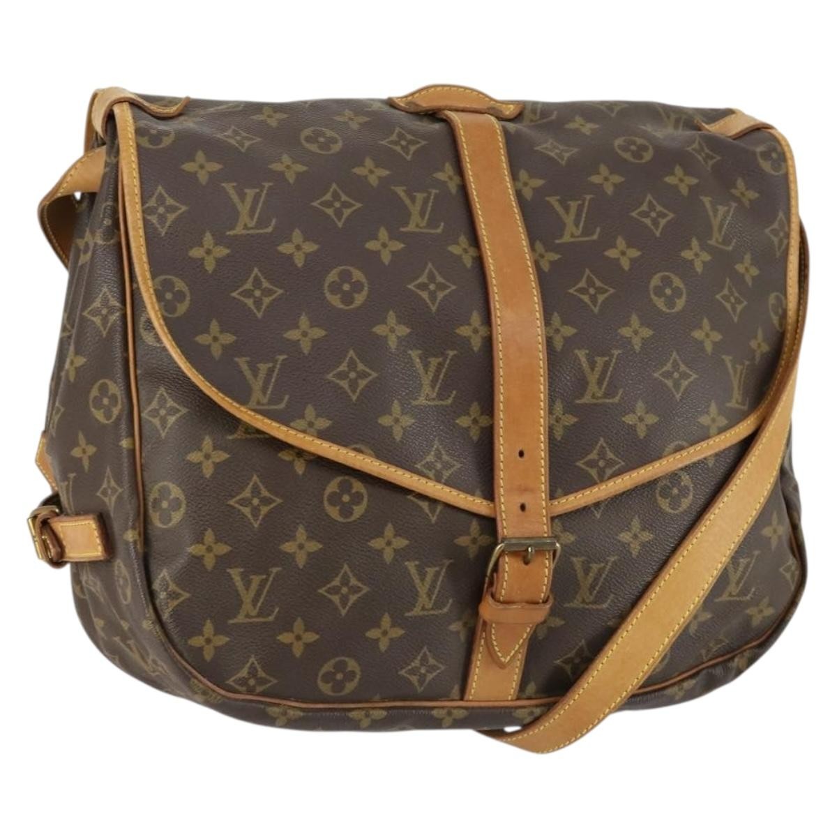Louis Vuitton Saumur Handbag Monogram Canvas