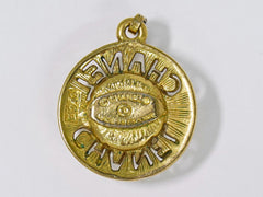 Chanel CC Logo Chain Pendant Necklace Imitation Pearl Imitation pearl with Gold-Plated and Beads