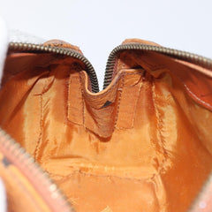 MCM Visetos Handbag Canvas and Leather