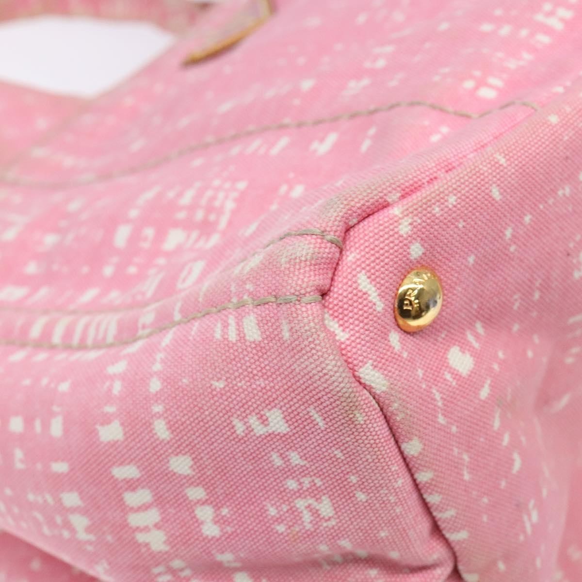 Prada Canapa Open Tote Canvas